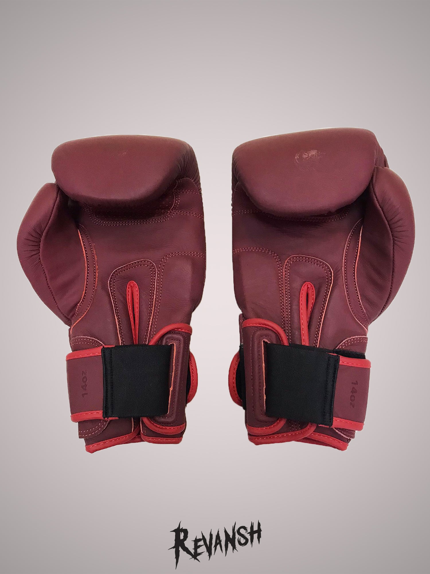 Boxing gloves REVANSH PRO Gel, BGL019BK, genuine leather