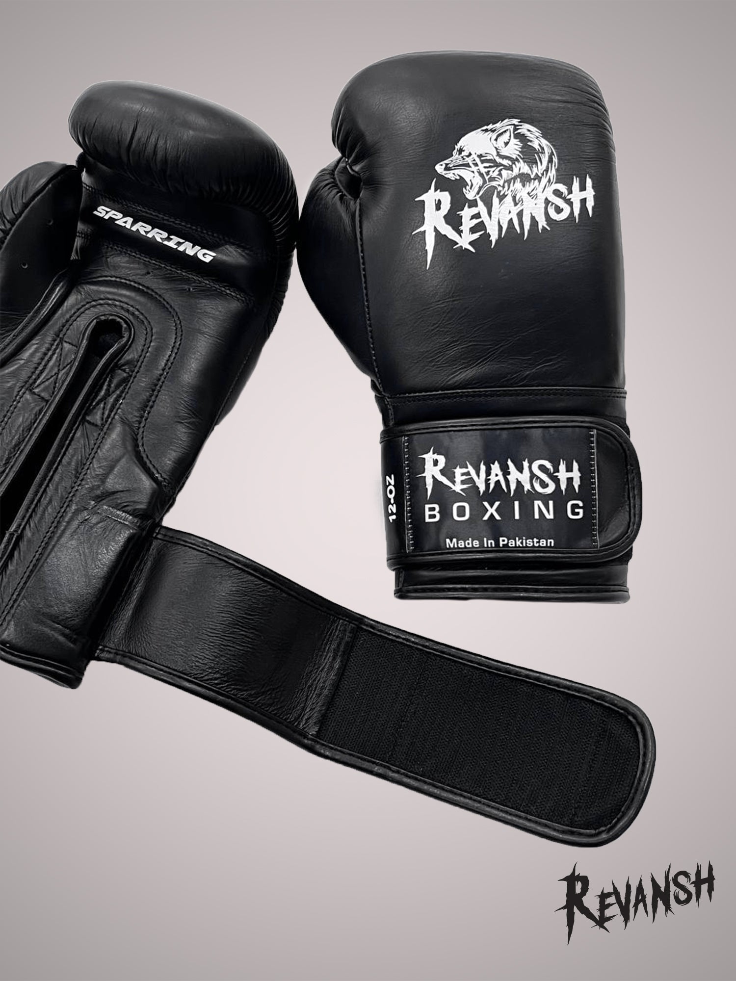 Boxing gloves for sparring, genuine leather