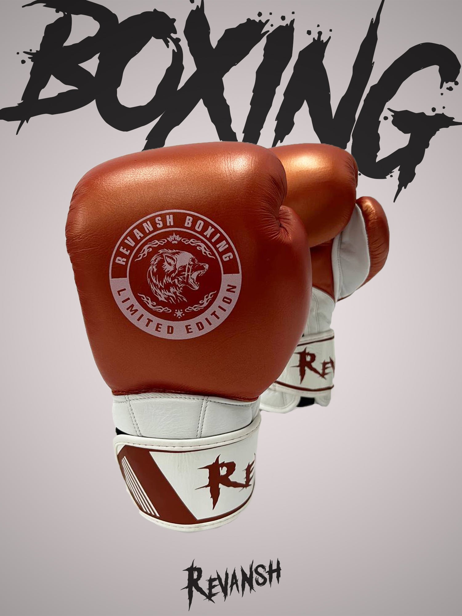 Boxing gloves REVANSH PRO TOP, genuine leather