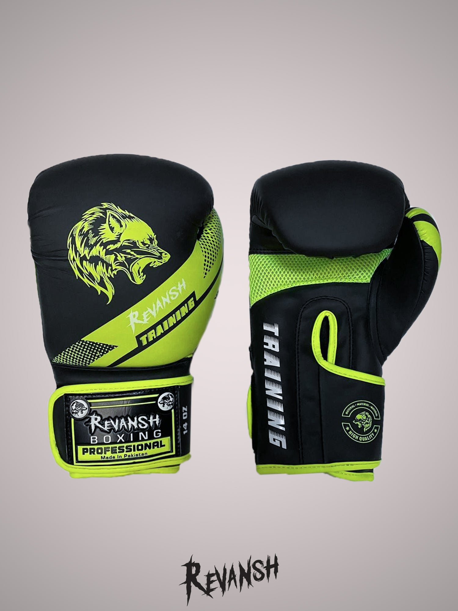 Boxing gloves REVANSH NEO, black-green