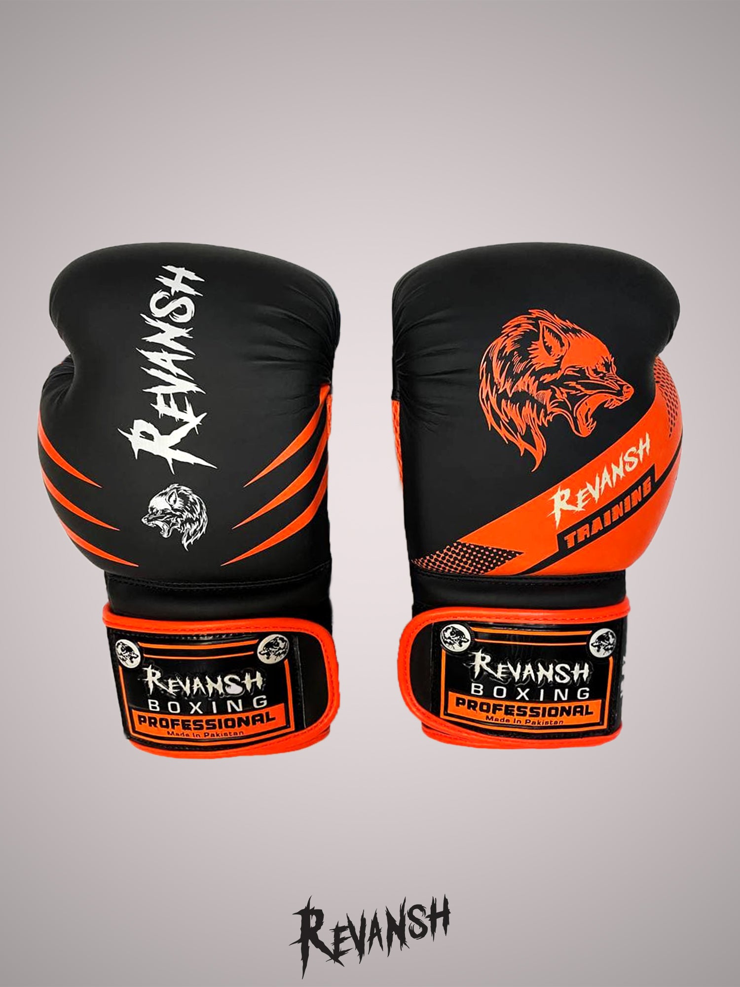 Boxing gloves REVANSH NEO, black-orange