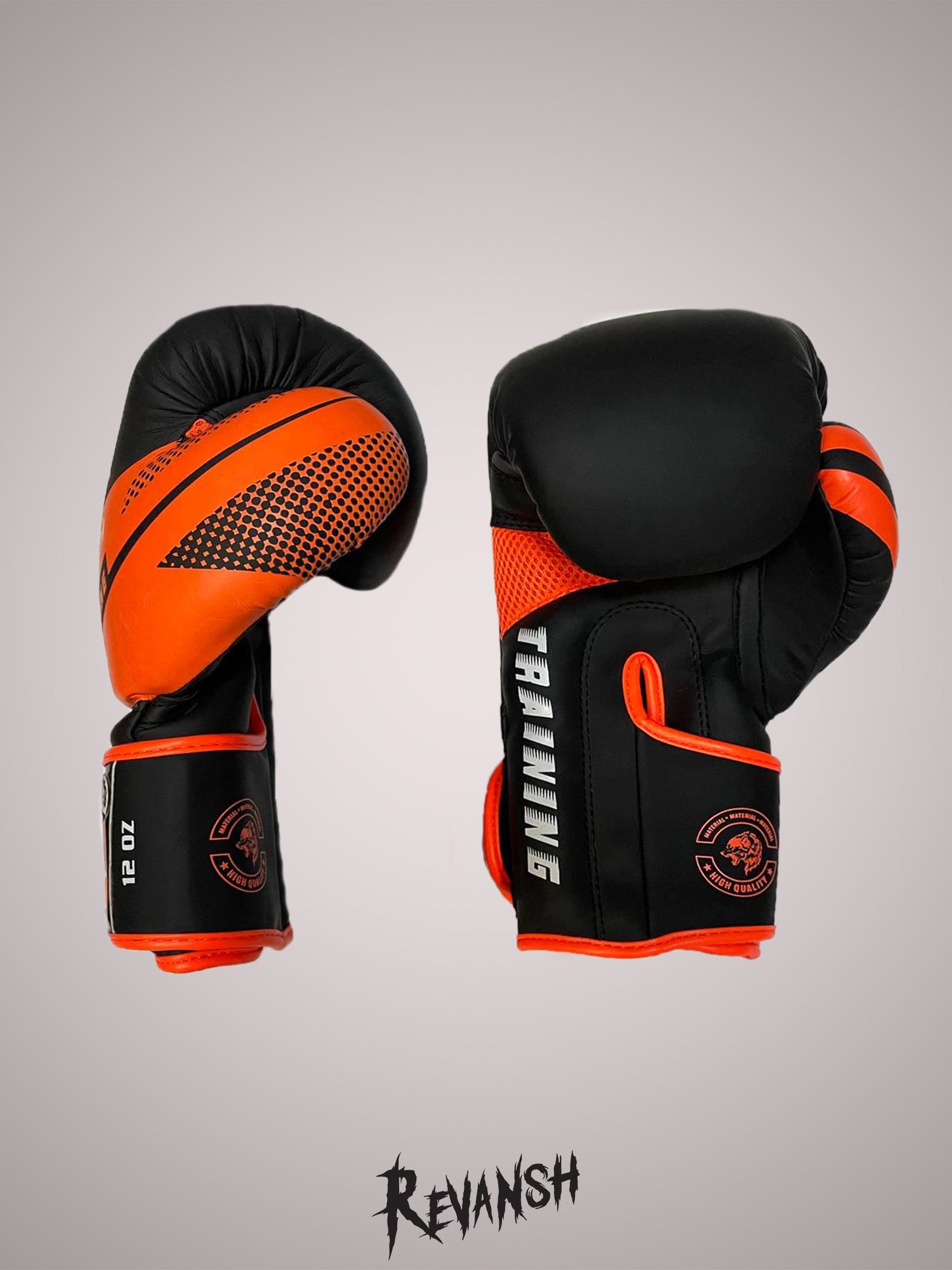 Boxing gloves REVANSH NEO, black-orange