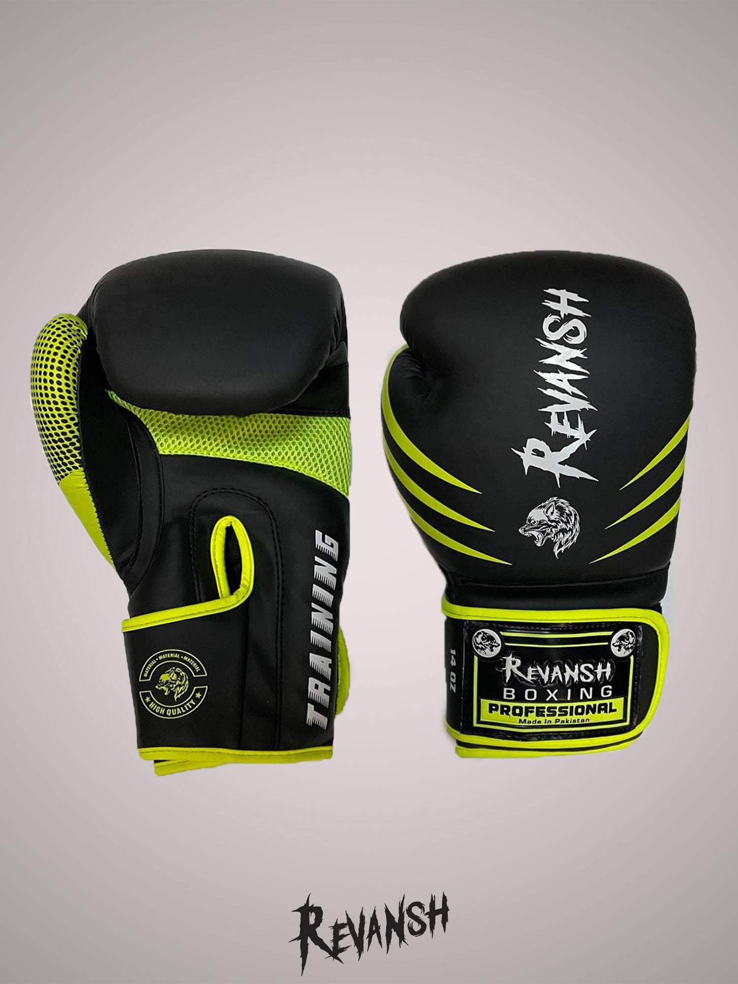 Boxing gloves REVANSH NEO, black-green