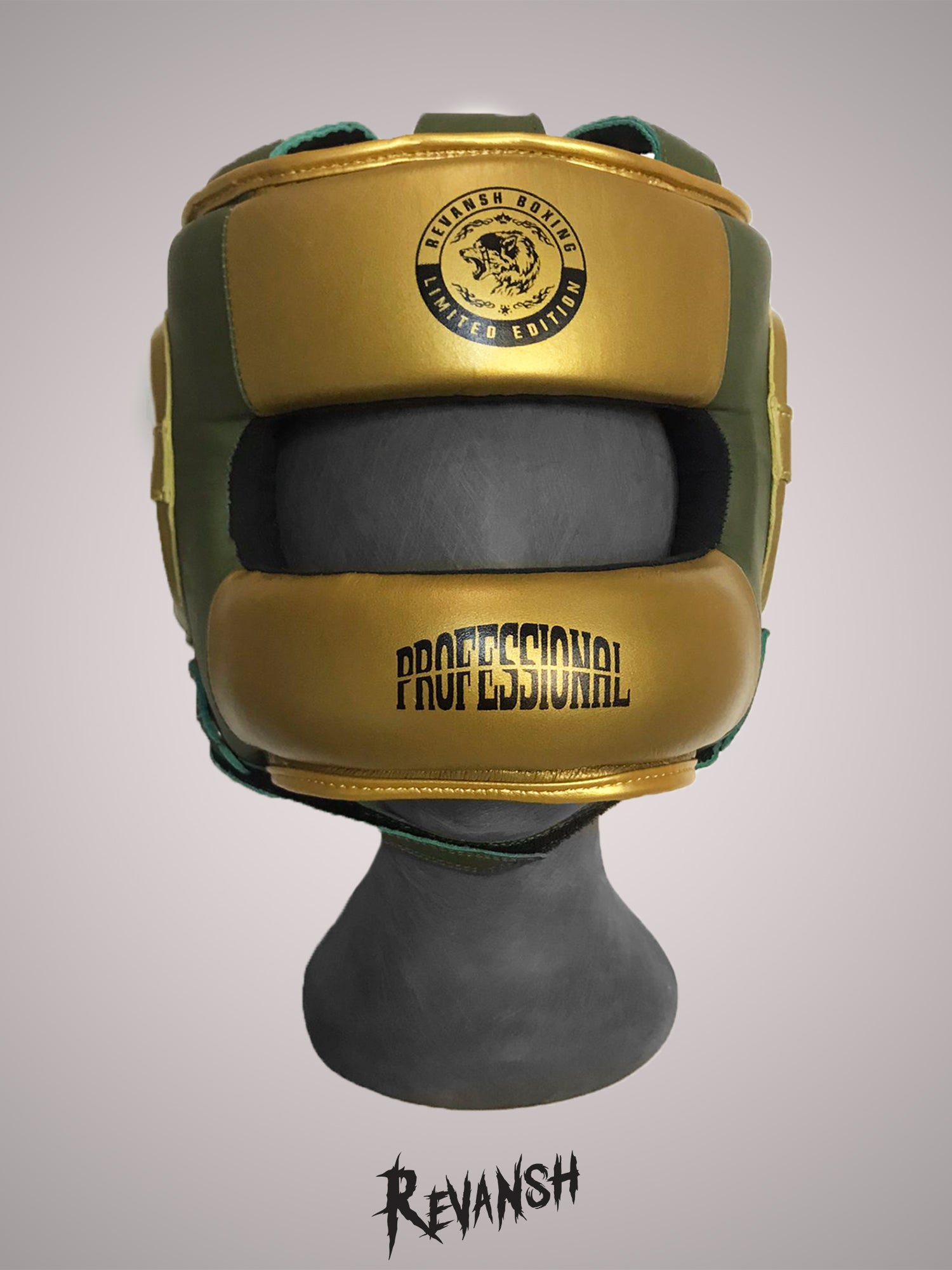 Bumper helmet, HGD009, white-green, leather