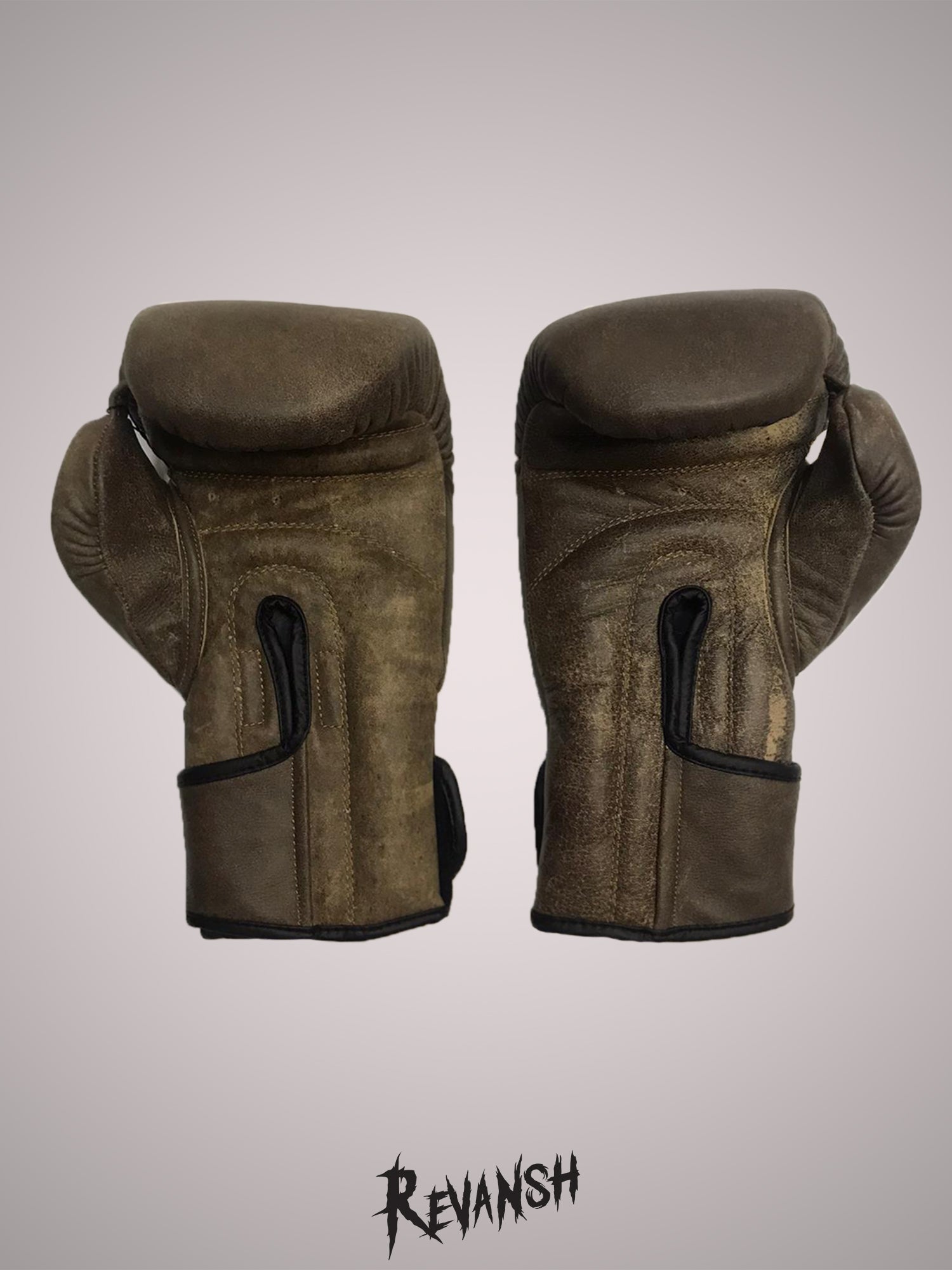 Boxing gloves RETRO, BGL020RTBR, brown, genuine leather