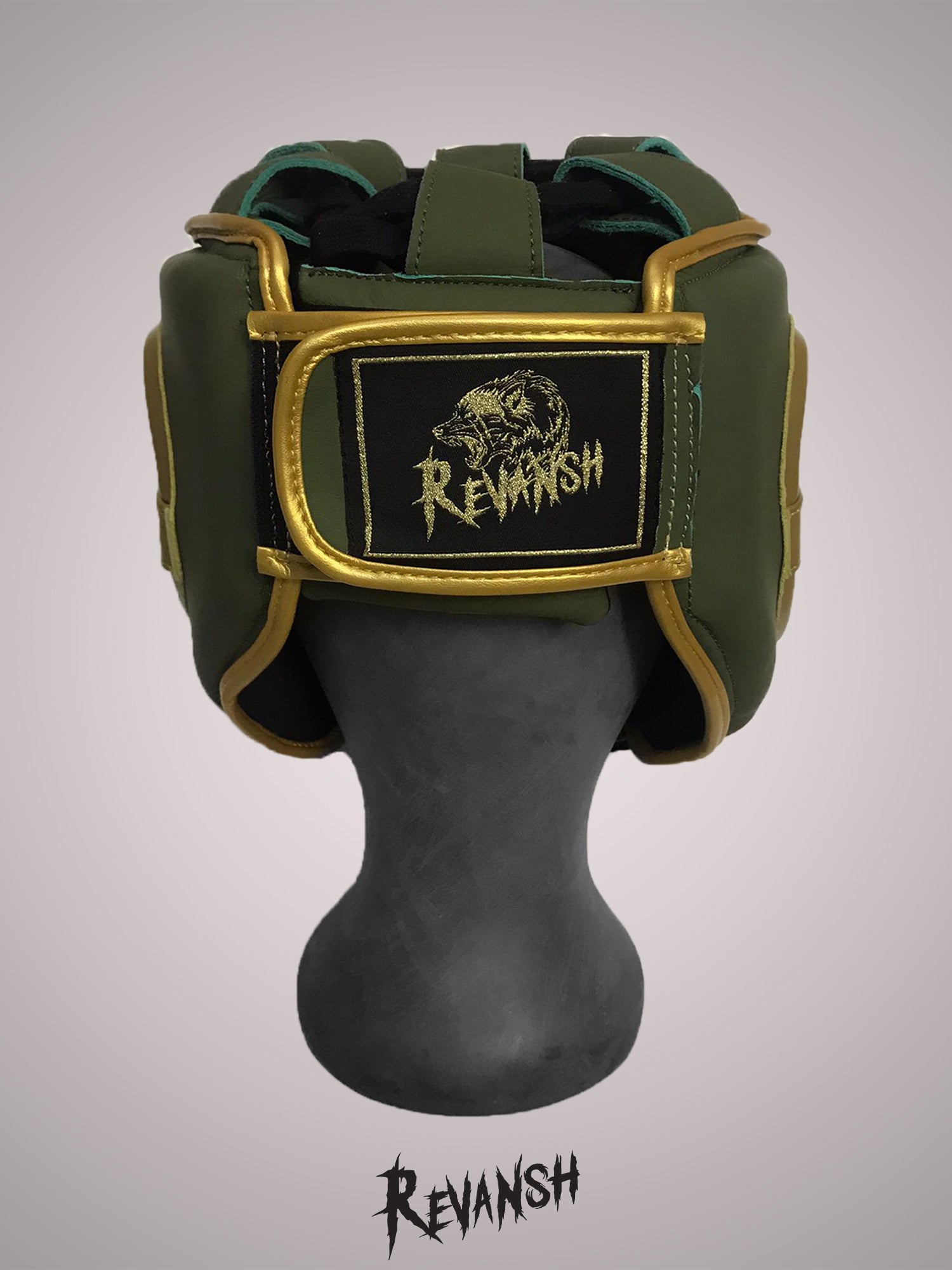 Bumper helmet, HGD009, white-green, leather