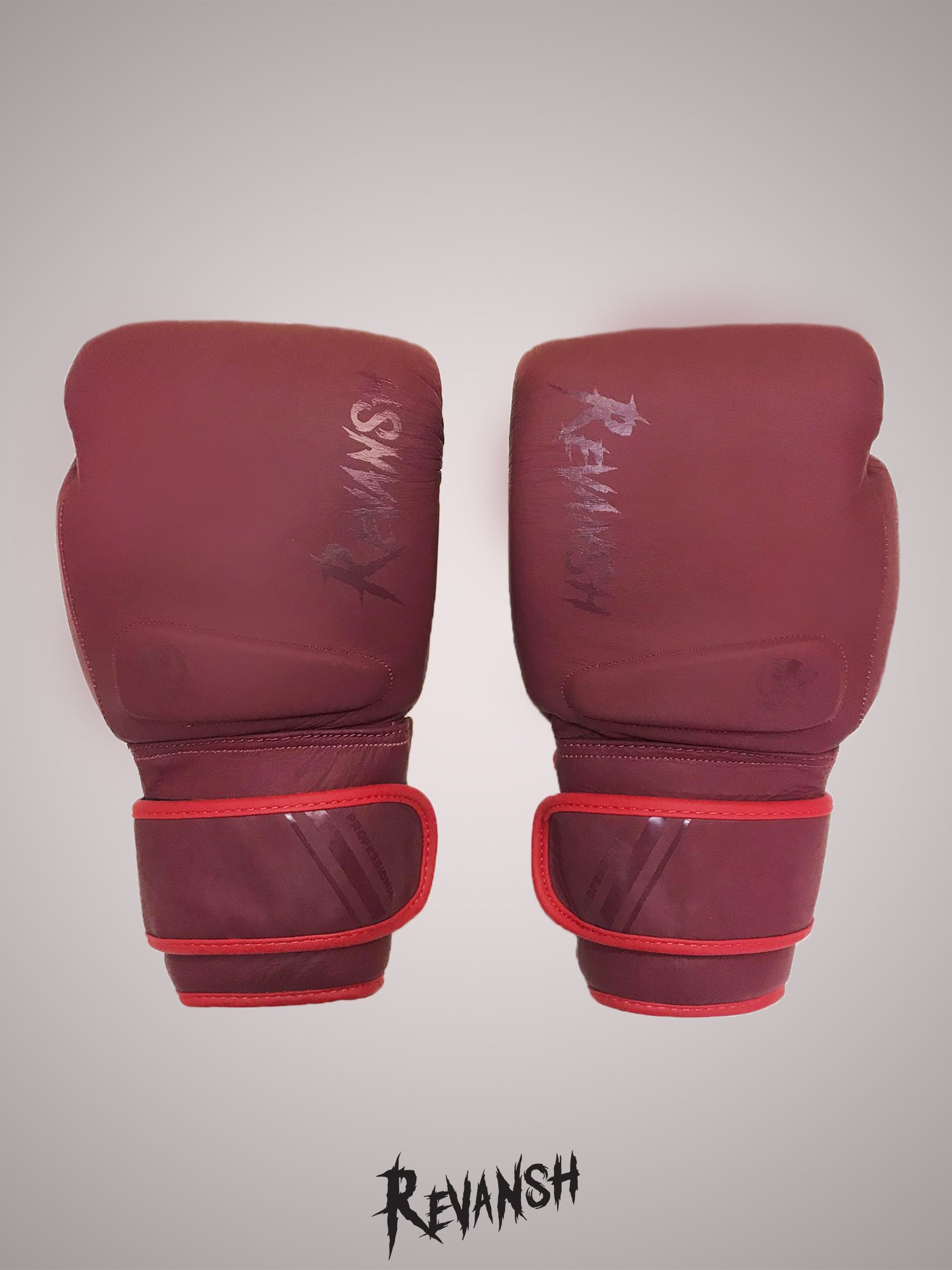 Boxing gloves REVANSH PRO Gel, BGL019BK, genuine leather