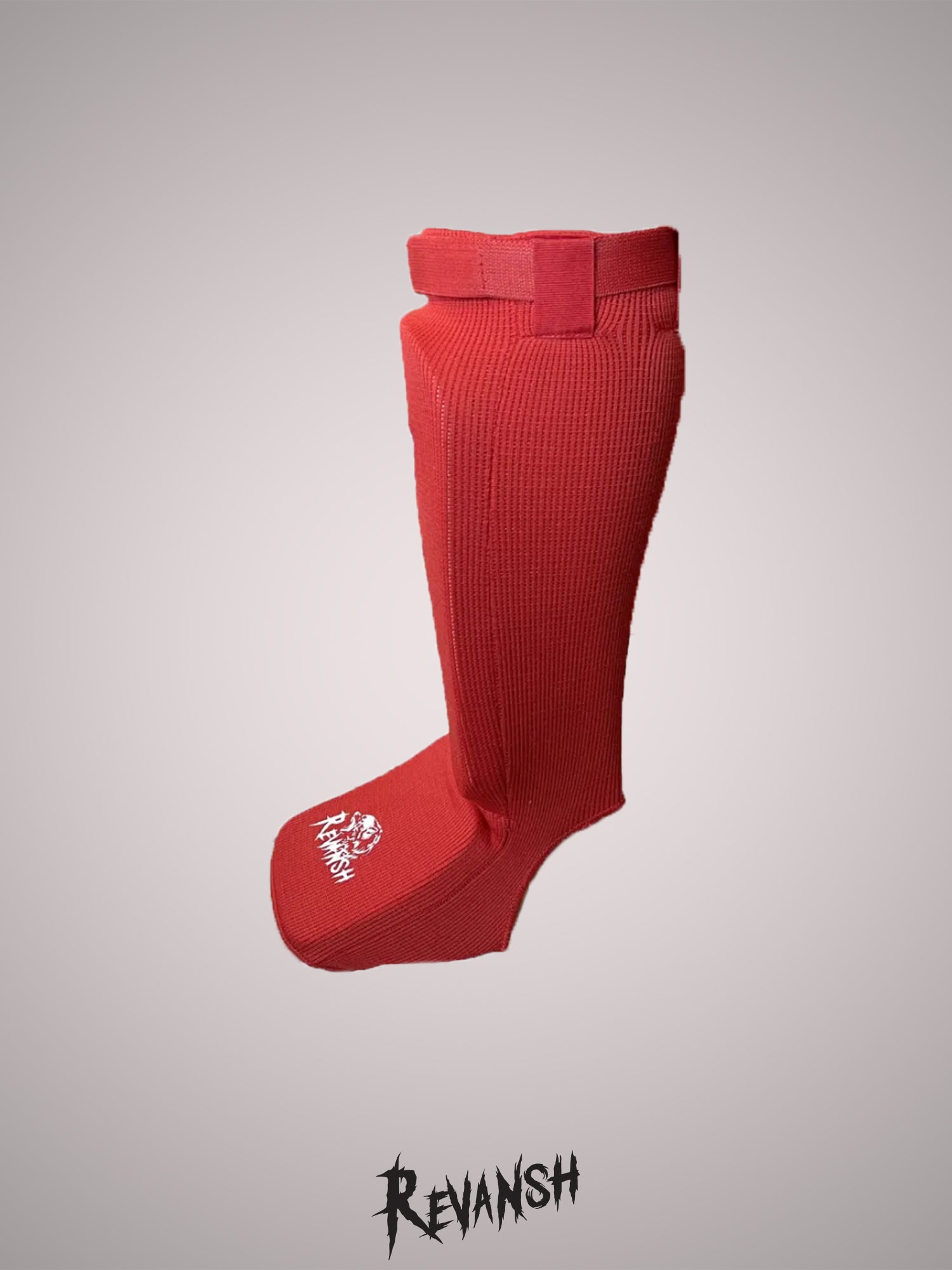 Shin guard SS004RD, MMA Union of Russia, red