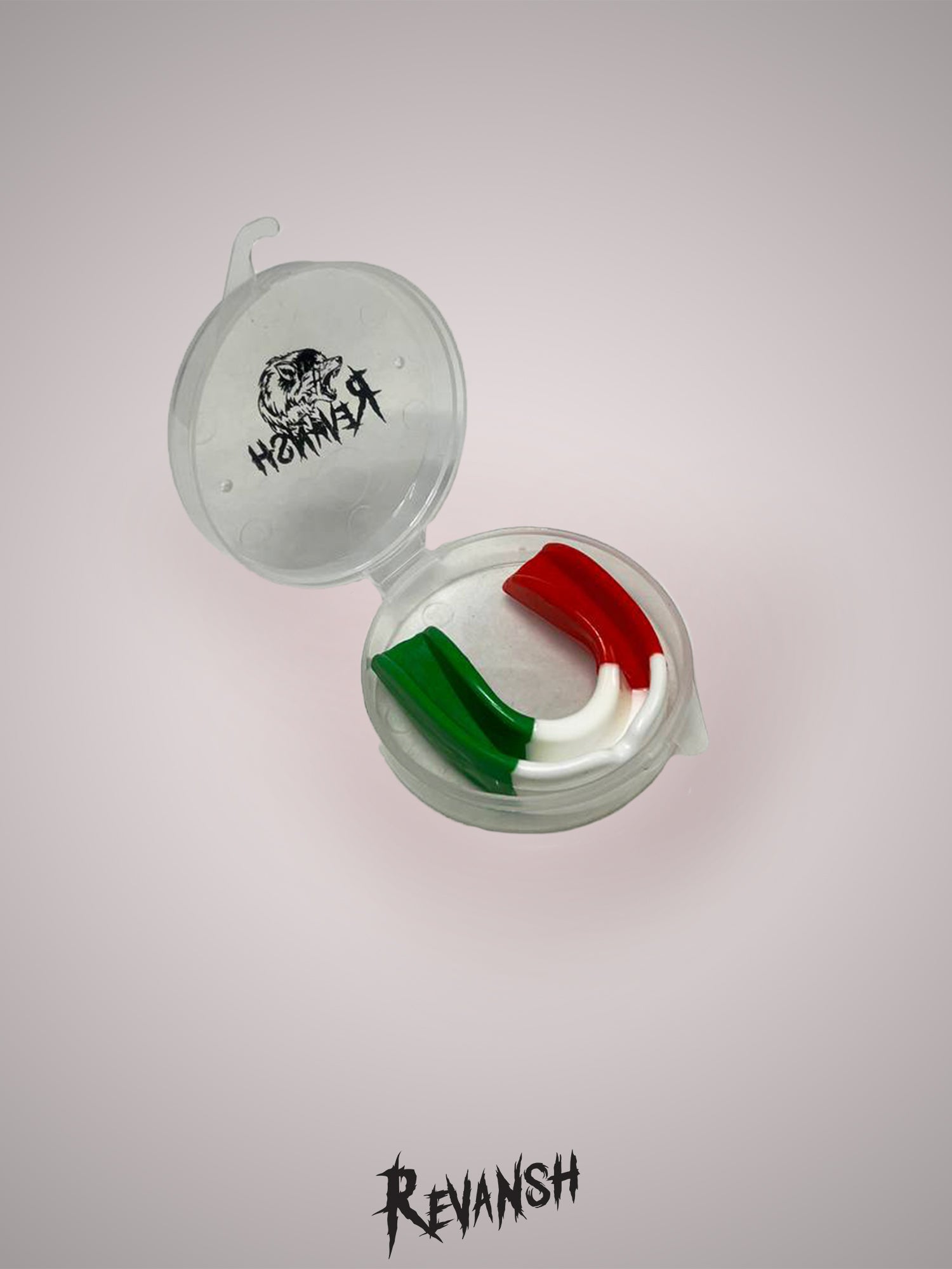Revansh Silicon Mouth Guard, Italy Flag Style