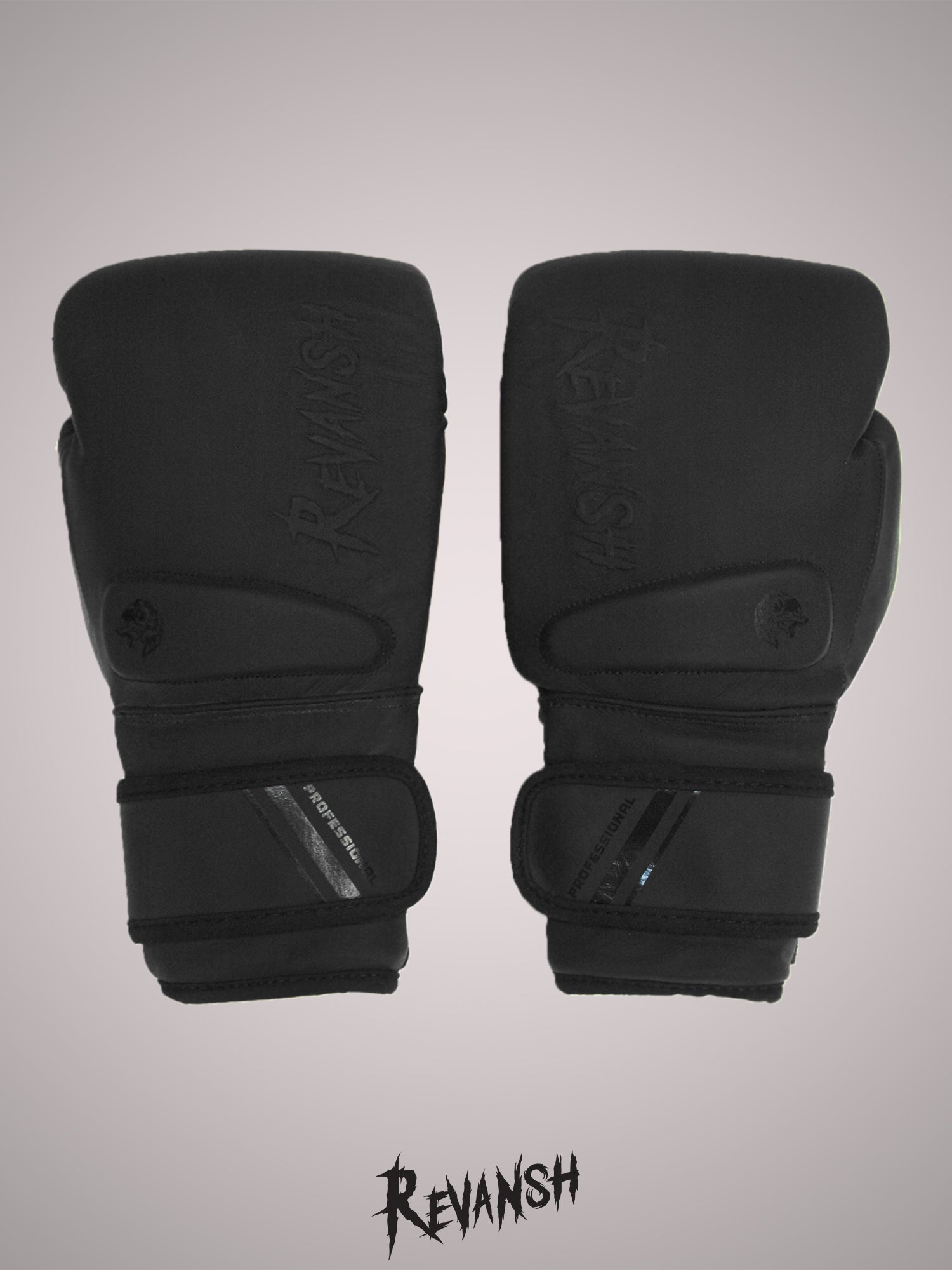 Boxing gloves REVANSH PRO Gel, BGL019BK, genuine leather