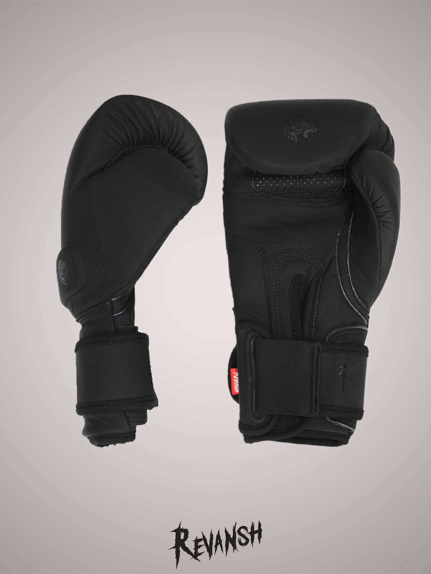 Boxing gloves REVANSH PRO Gel, BGL019BK, genuine leather