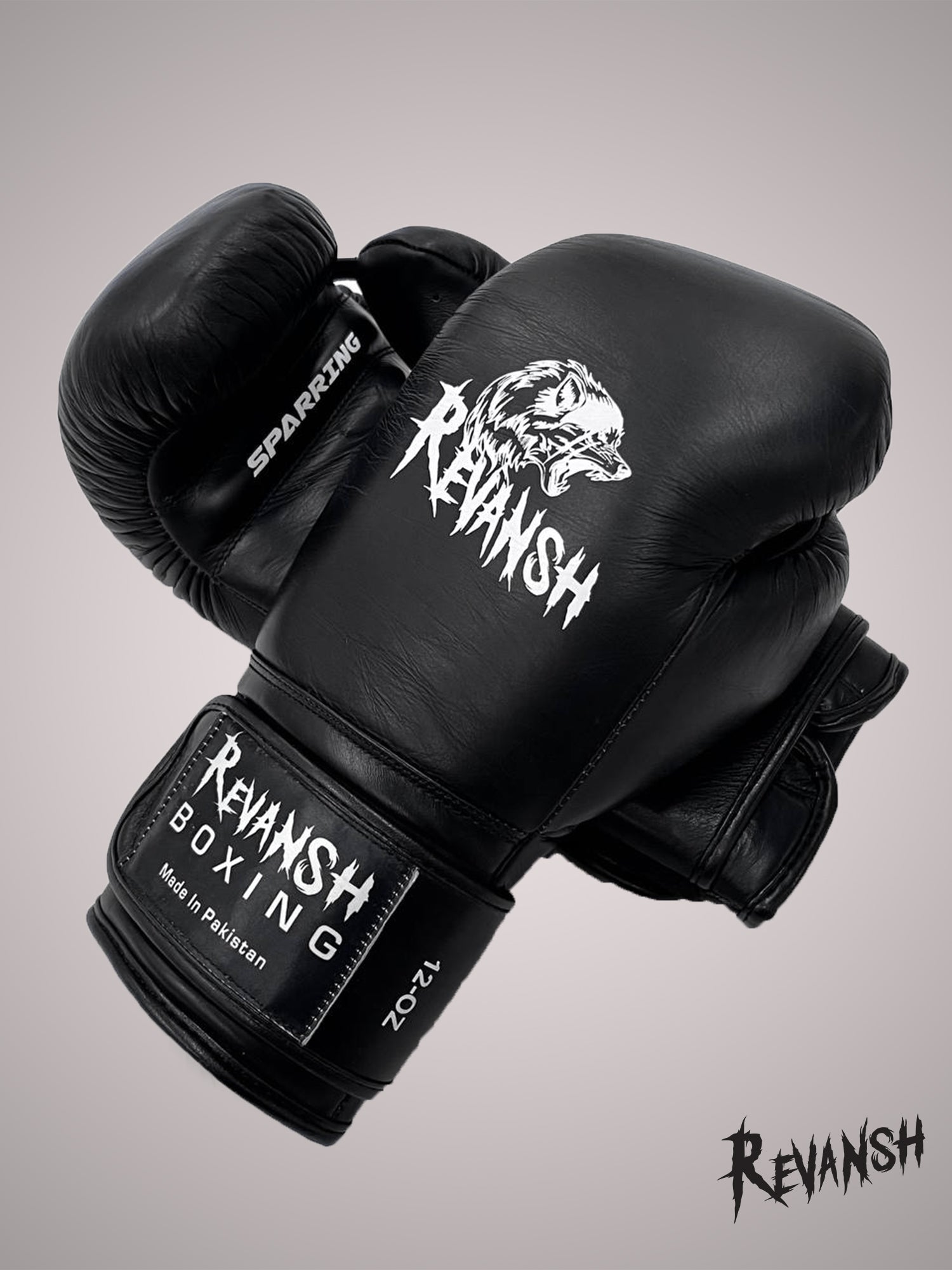 Boxing gloves for sparring, genuine leather