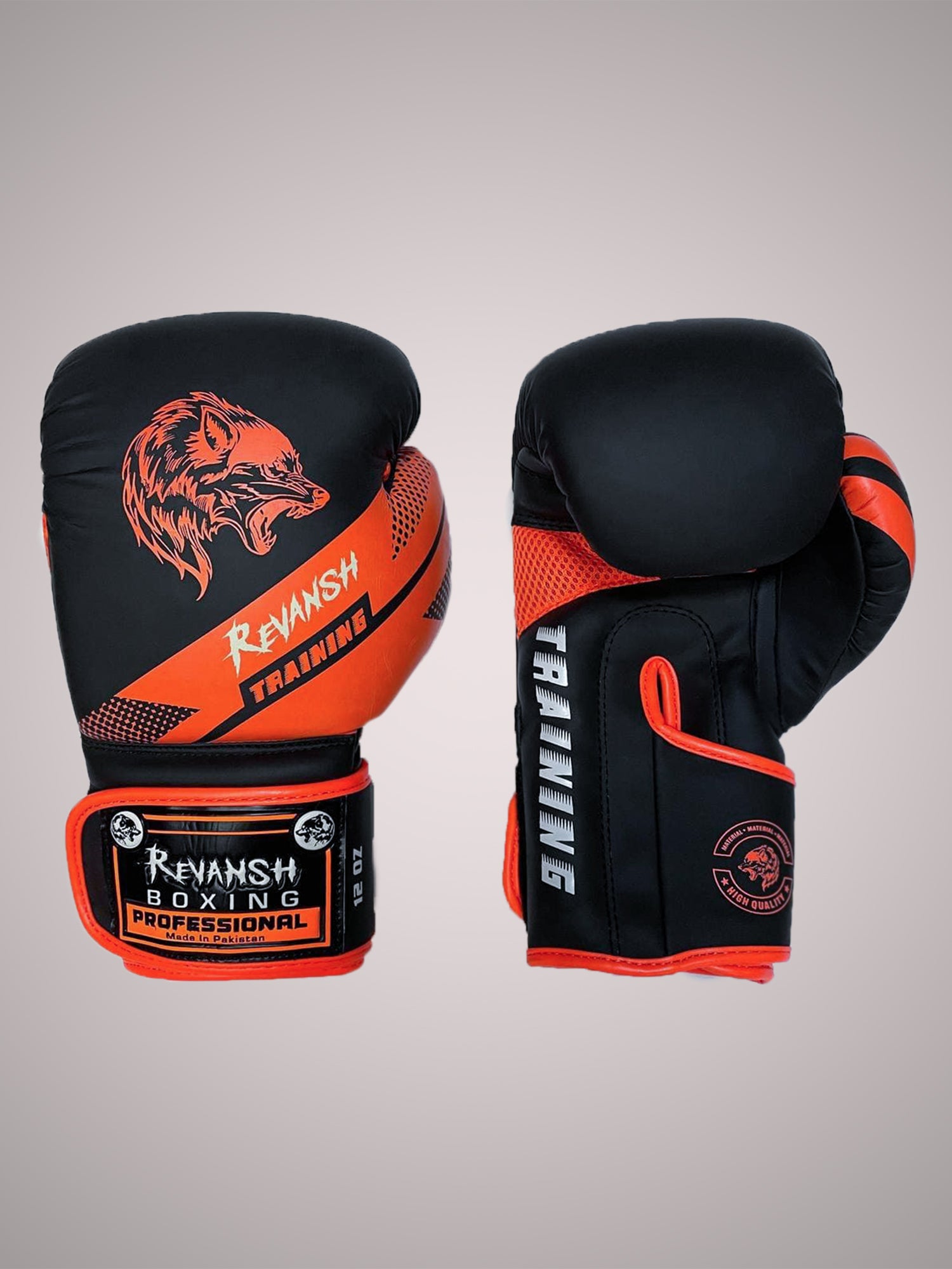 Boxing gloves REVANSH NEO, black-orange