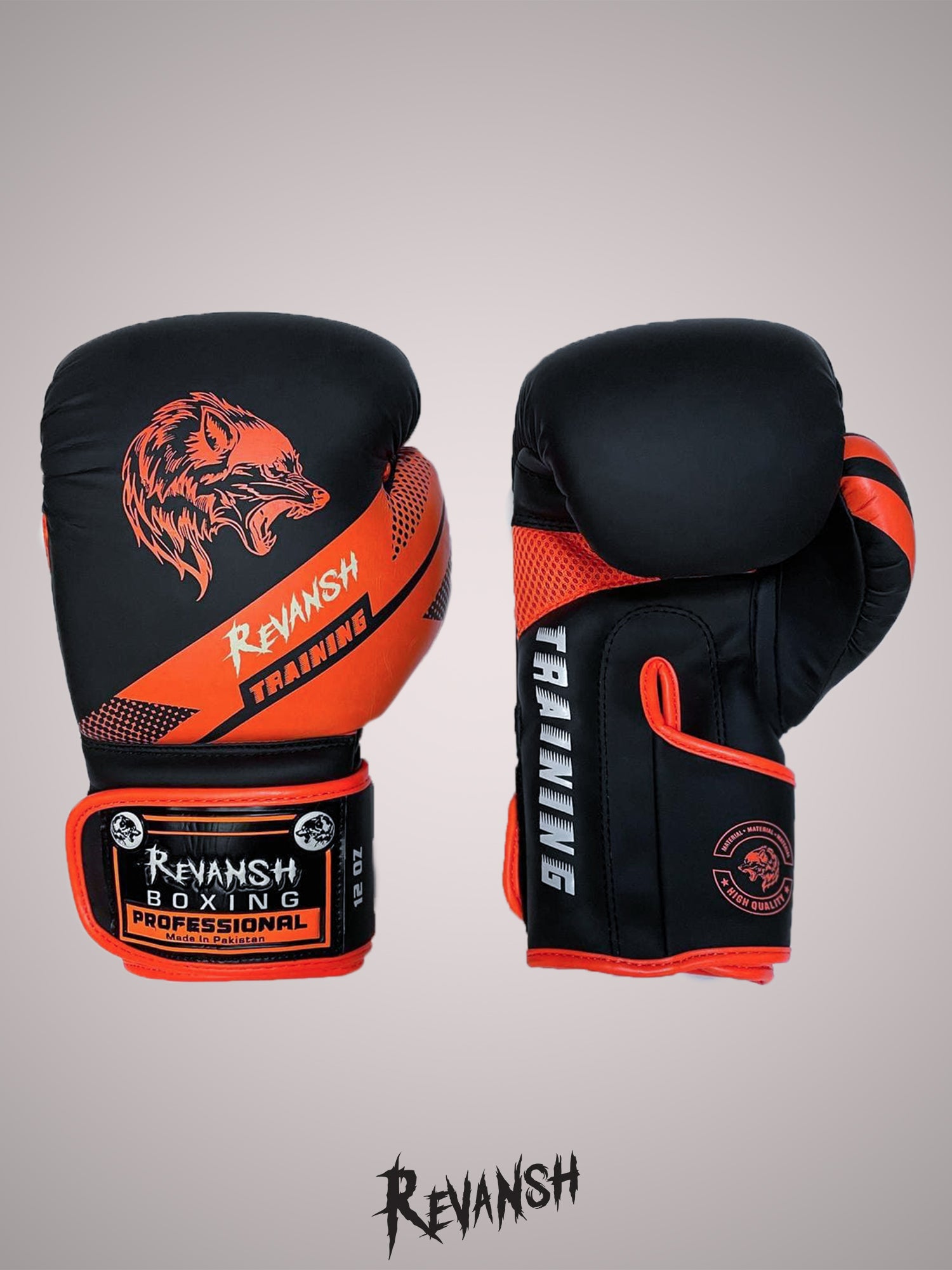 Boxing gloves REVANSH NEO, black-orange
