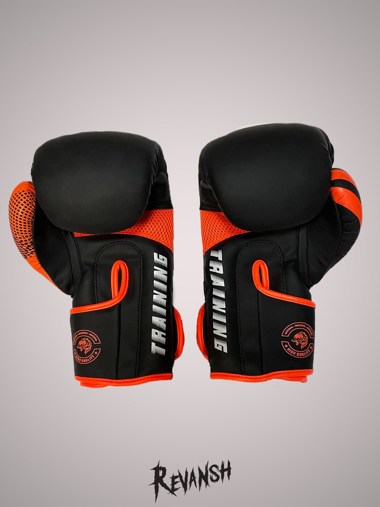 Boxing gloves REVANSH NEO, black-orange