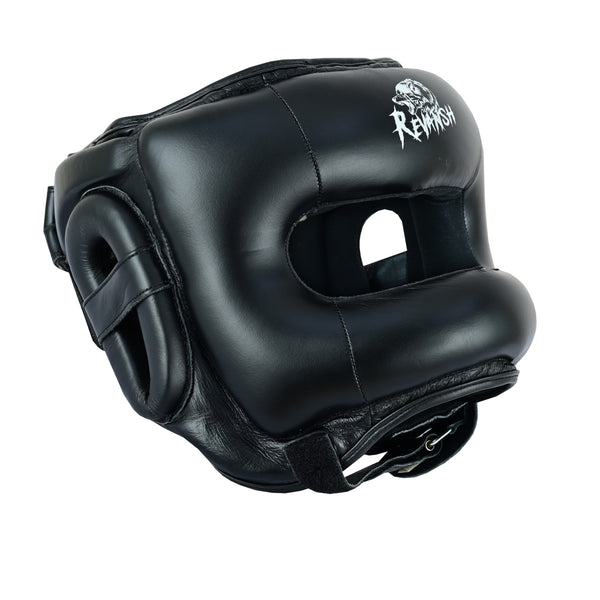 Revansh Sports Light Weight Head Guard - Genuine Leather - Boxing, Mma & Muay Thai - Adult Unisex